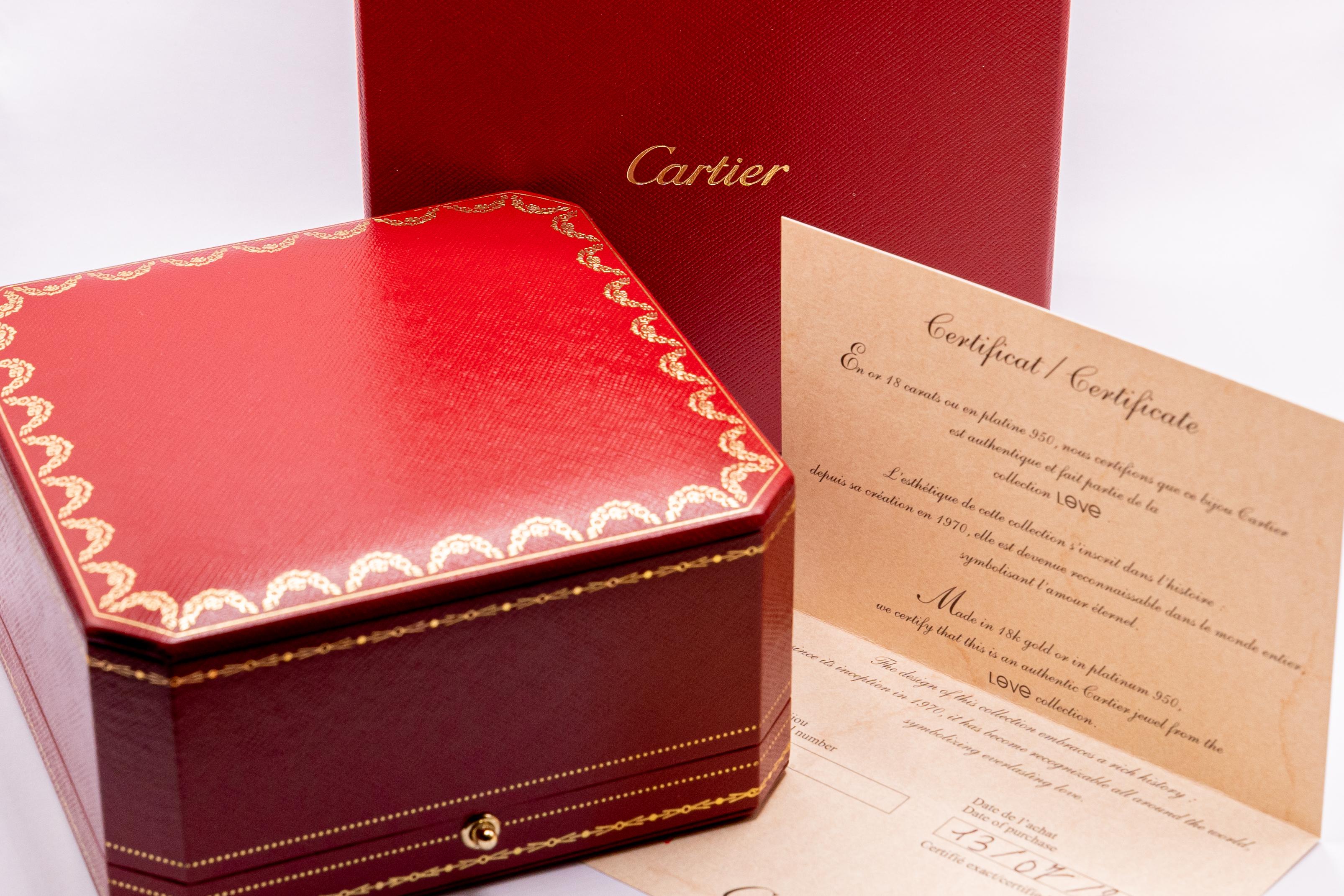 Contemporary Cartier 18k Rose Gold, 10 Round Brilliant-Cut Diamonds Carat 0.96