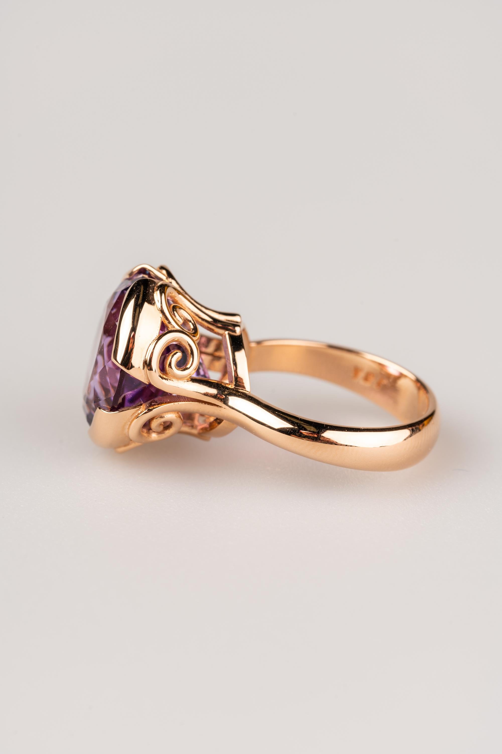 lilac gold ring