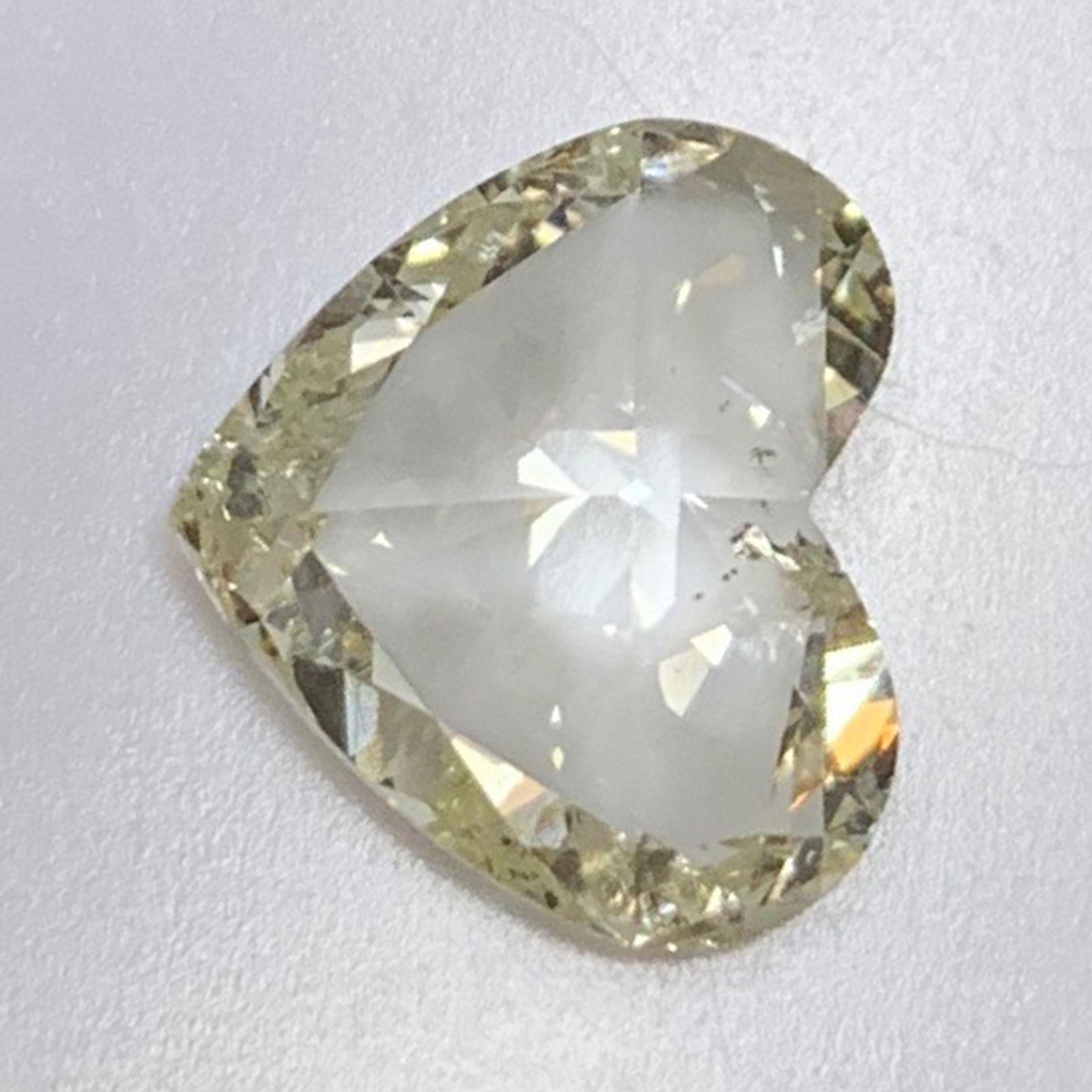 18 Karat Gold 2 Carat Heart Shape and 2.88 Carat Rose-Cut Diamond Trilogy Ring 6