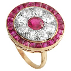 18K Rose Gold 2.10ct Diamond and Ruby Cocktail Ring MF24-012926