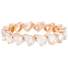 Alessa Pear Eternity Stack 18 Karat Rose Gold Essentials Collection