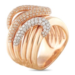 18K Rose Gold 2.50ct White and Colored Diamond Ring MF17-011526