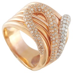 18K Rose Gold 2.50ct White and Colored Diamond Ring MF17-011526