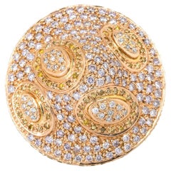 18k Rose Gold 2.72ctw Diamond Pave Mushroom Dome Ring