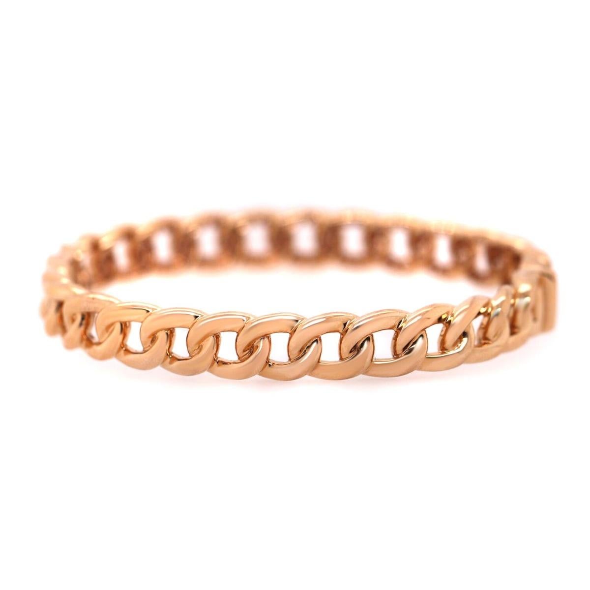 18 Karat Rose Gold 2.79 Carat Diamond Bracelet In New Condition For Sale In New York, NY