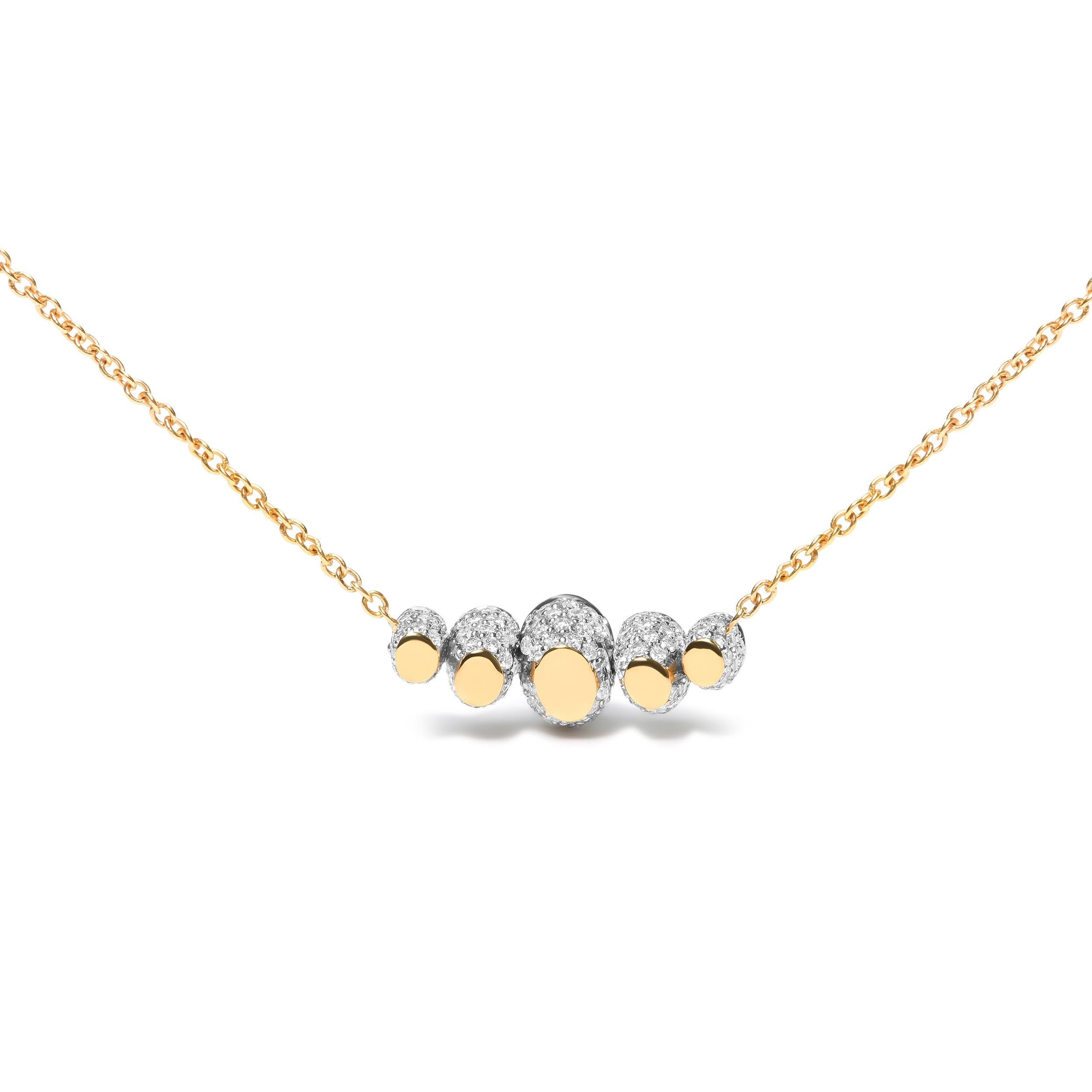 Contemporaneo Collana girocollo in oro rosa 18K con diamanti da 3/4 di carato e gemme di rubino rosso in vendita