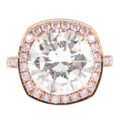 Genuine Close Out Retirement Sale 5ct F color and Pink Diamond Ring Opportunity 