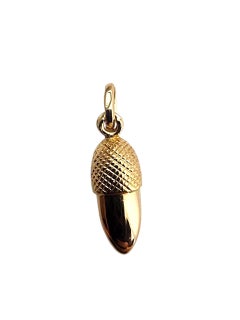 18K Rose Gold Acorn Charm #22828