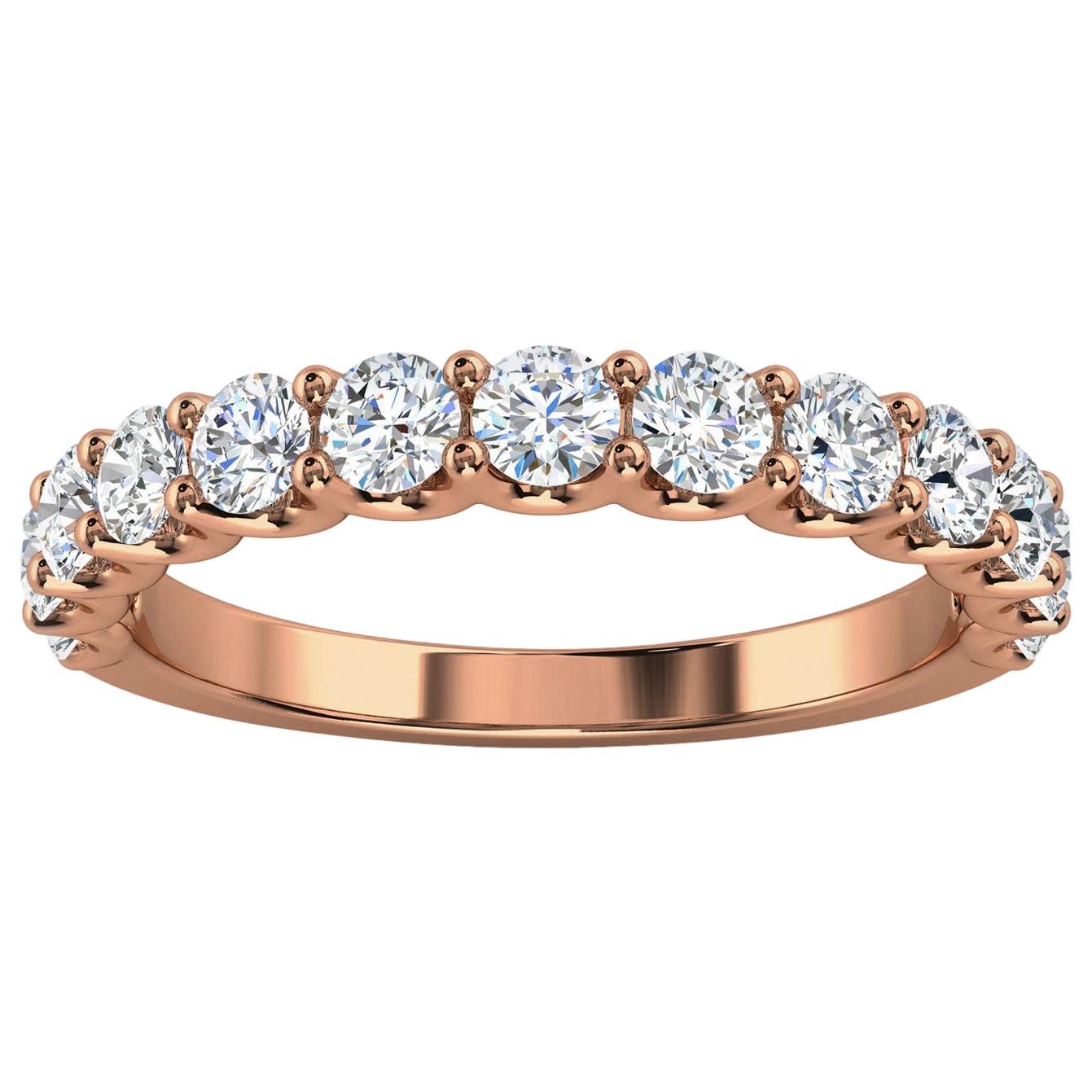 18k Rose Gold Alina "U" Shape Diamond Ring '4/5 Ct. Tw'