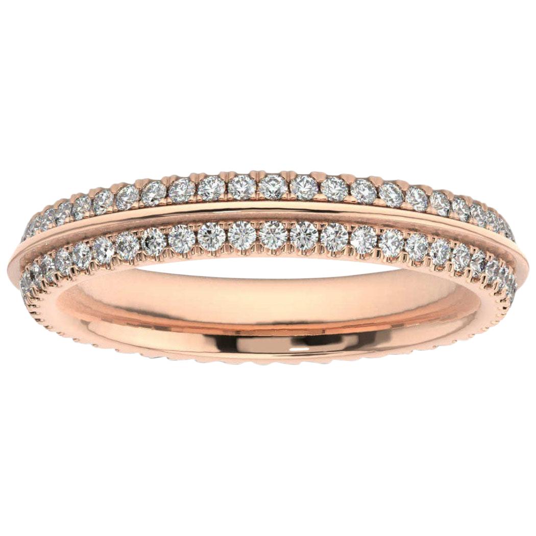18K Rose Gold Allier Diamond Eternity Ring '1/2 Ct. Tw' For Sale