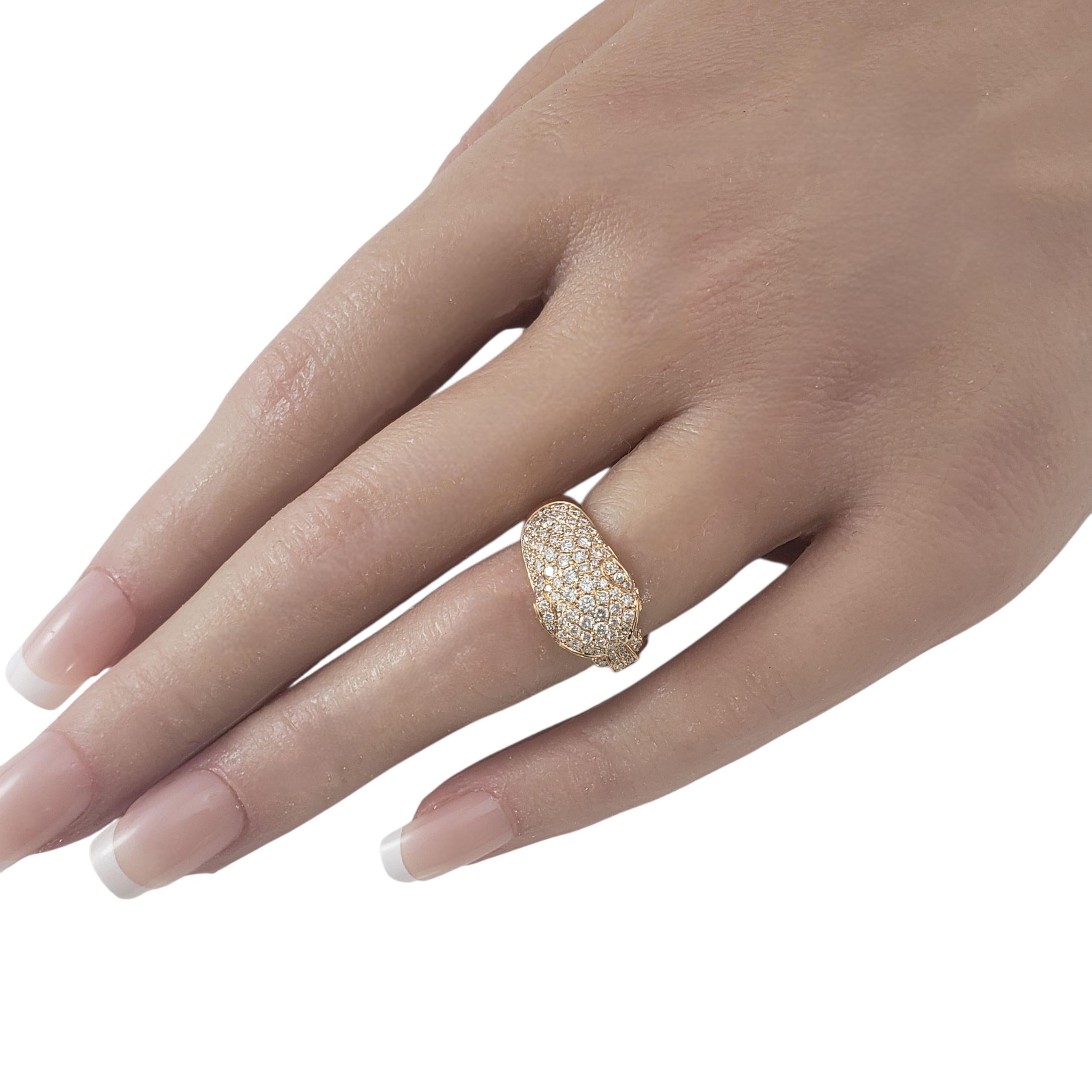 Anello Pantera in oro rosa 18K e diamanti misura 4,25-4,5  #23348 in vendita 1