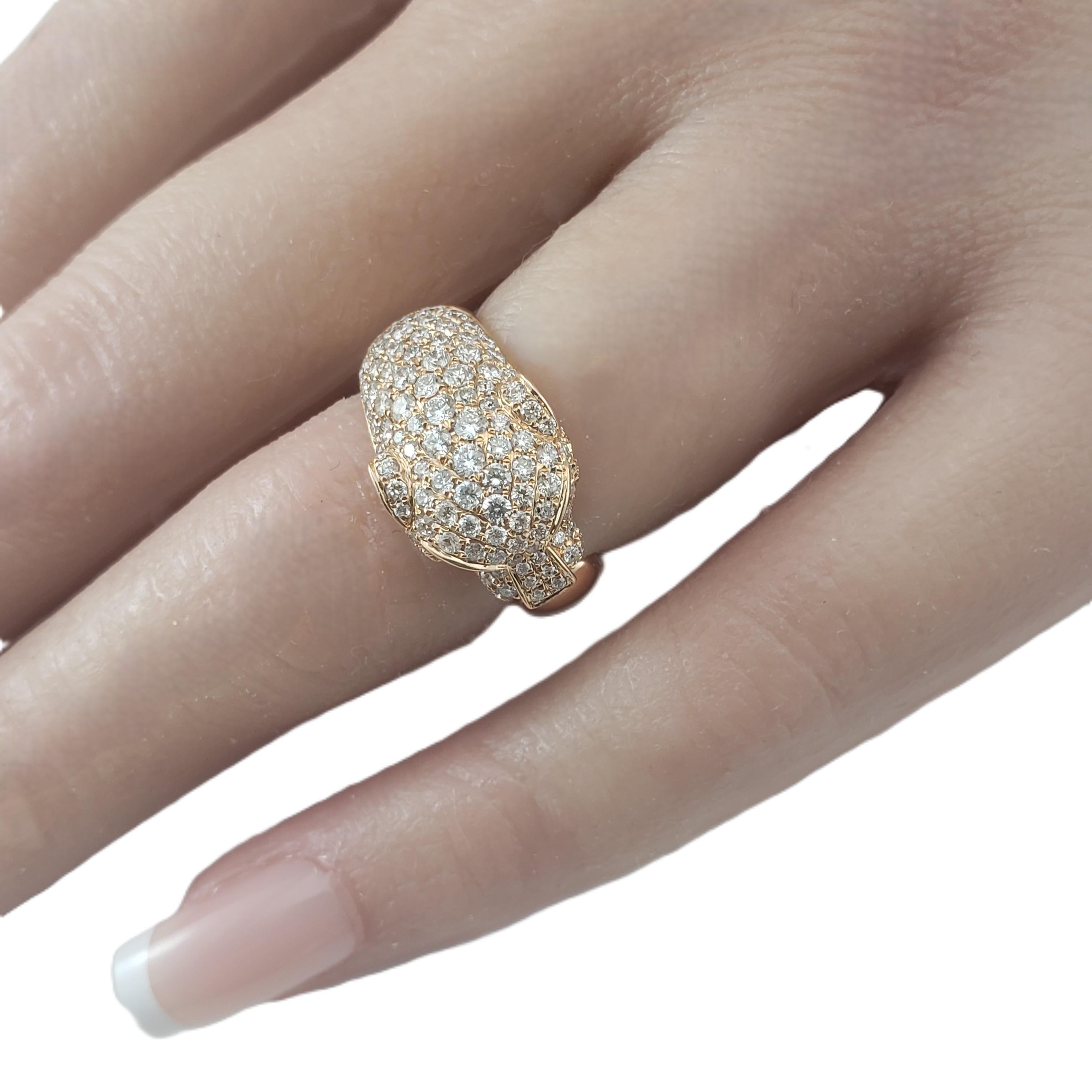 Anello Pantera in oro rosa 18K e diamanti misura 4,25-4,5  #23348 in vendita 2
