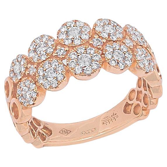 For Sale:  18k Rose Gold and Diamonds Band Ring