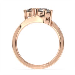 18K Rose Gold Artemis Diamantring '1 Ct. tw'