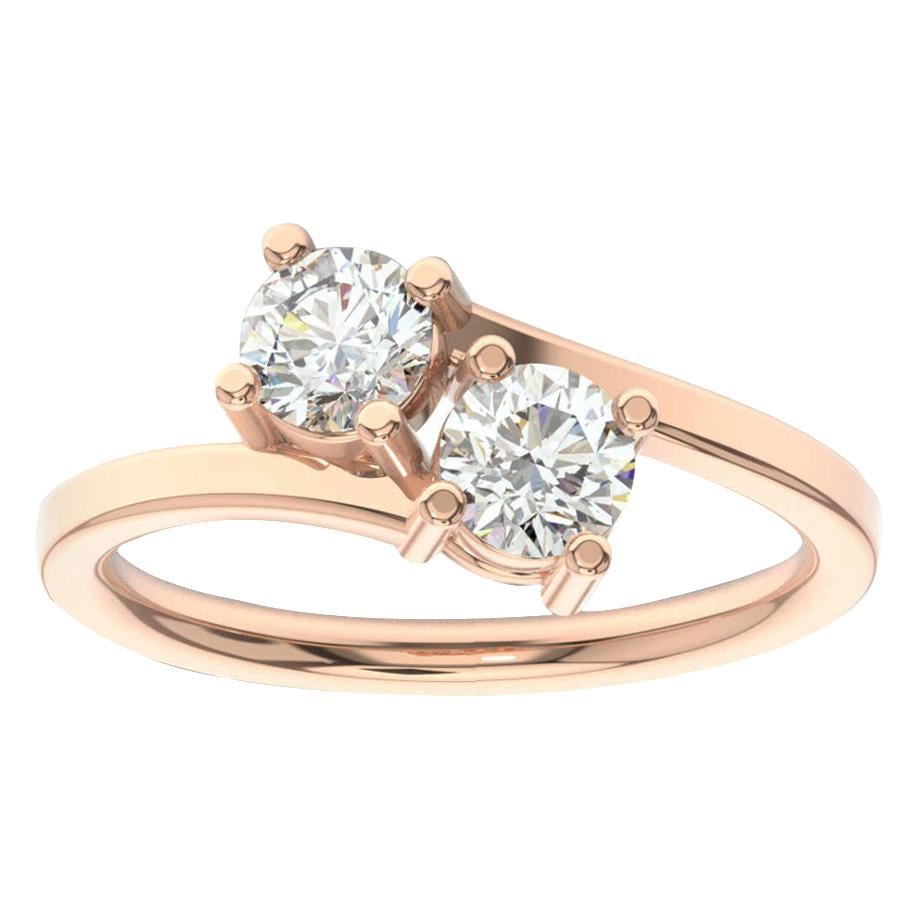 18K Rose Gold Artemis Diamond Ring '4/5 Ct. tw' For Sale