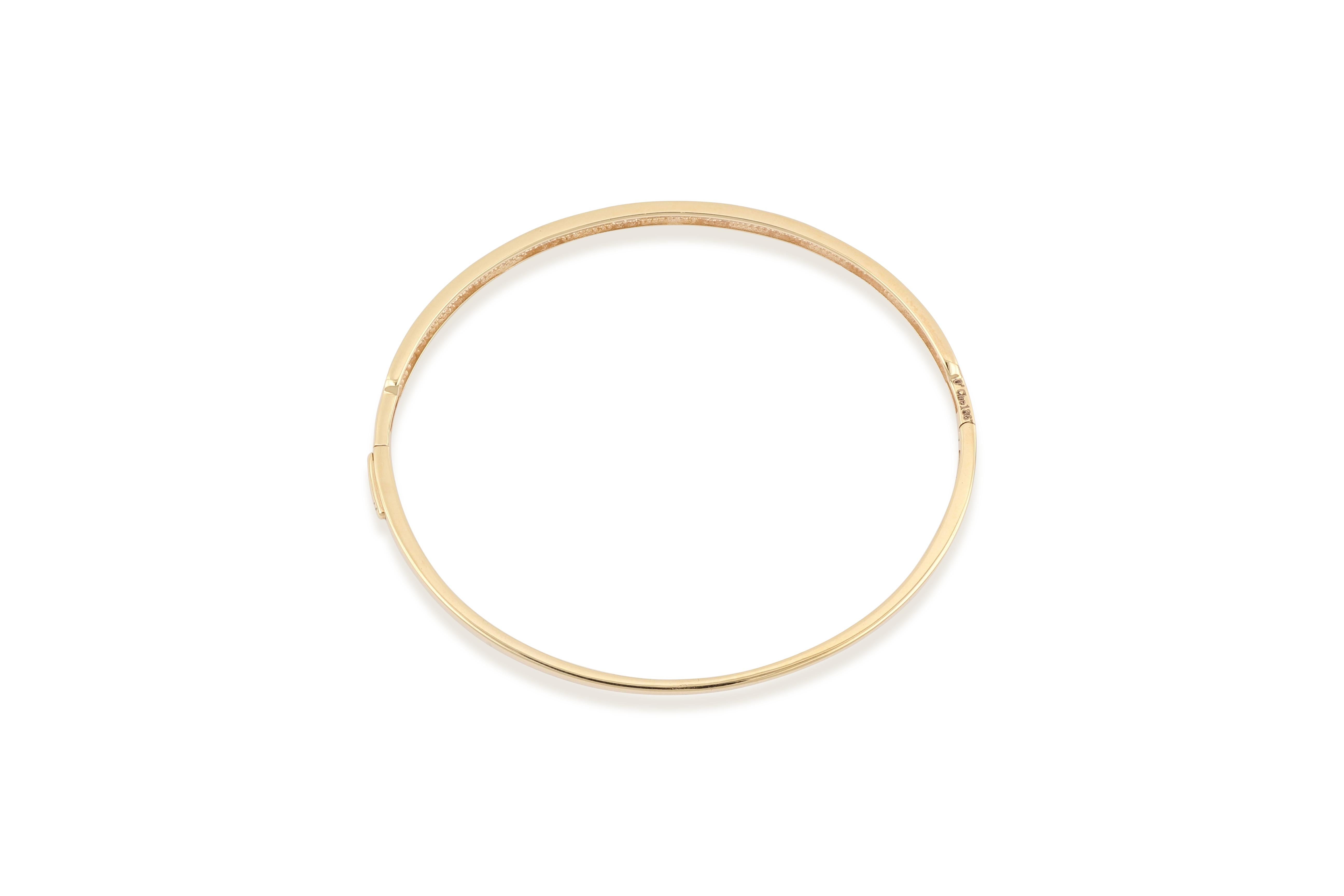 Contemporary 18K Rose Gold Bangle For Sale