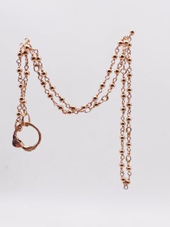 18 Karat Rose Gold Beads Necklaces