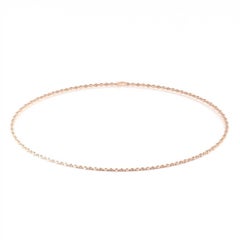 Collana con diamanti a castone in oro rosa 18 carati "1 1/4 di carato".