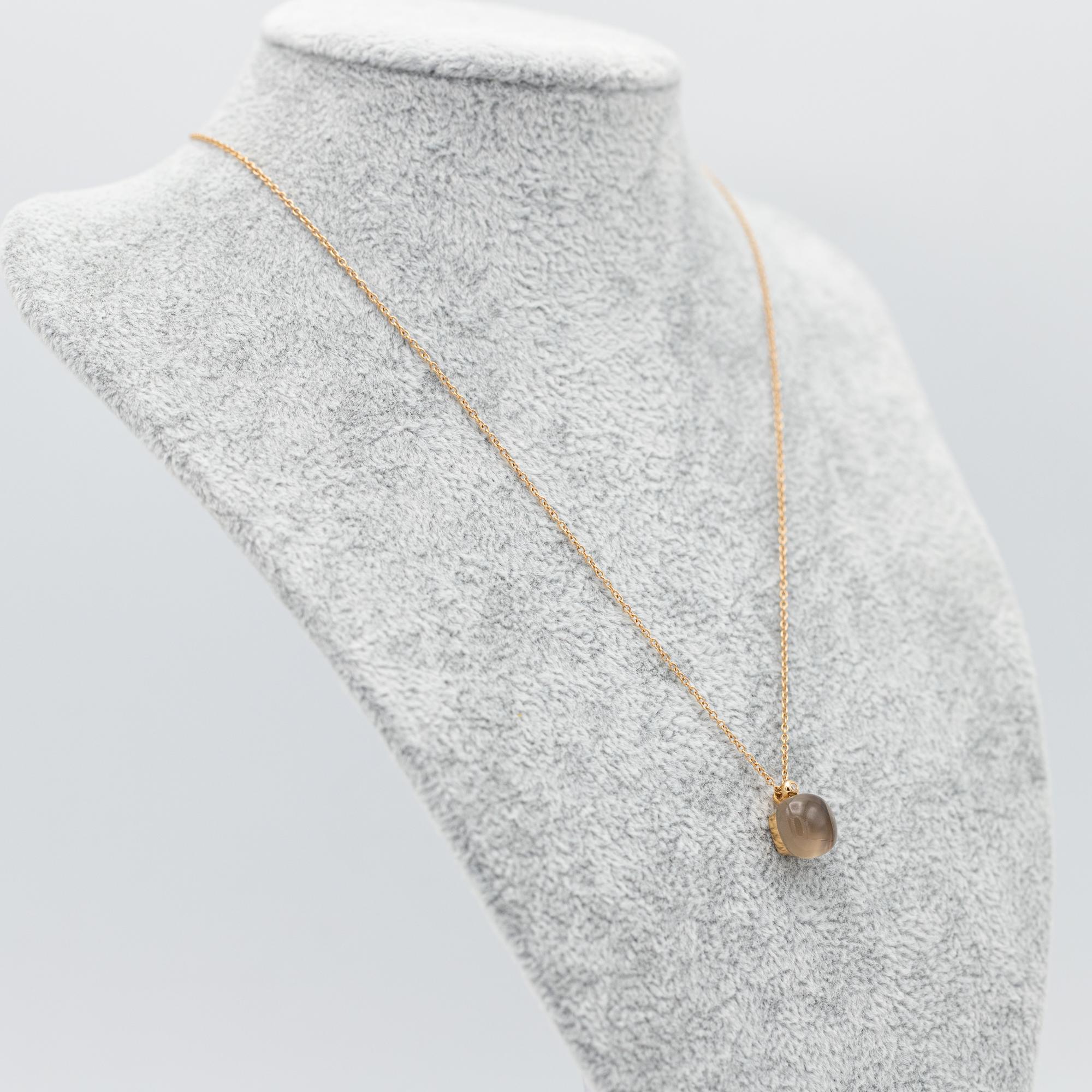18K rose gold Bigli necklace - Belgian designer - Mini Sweety Pendant Original 1