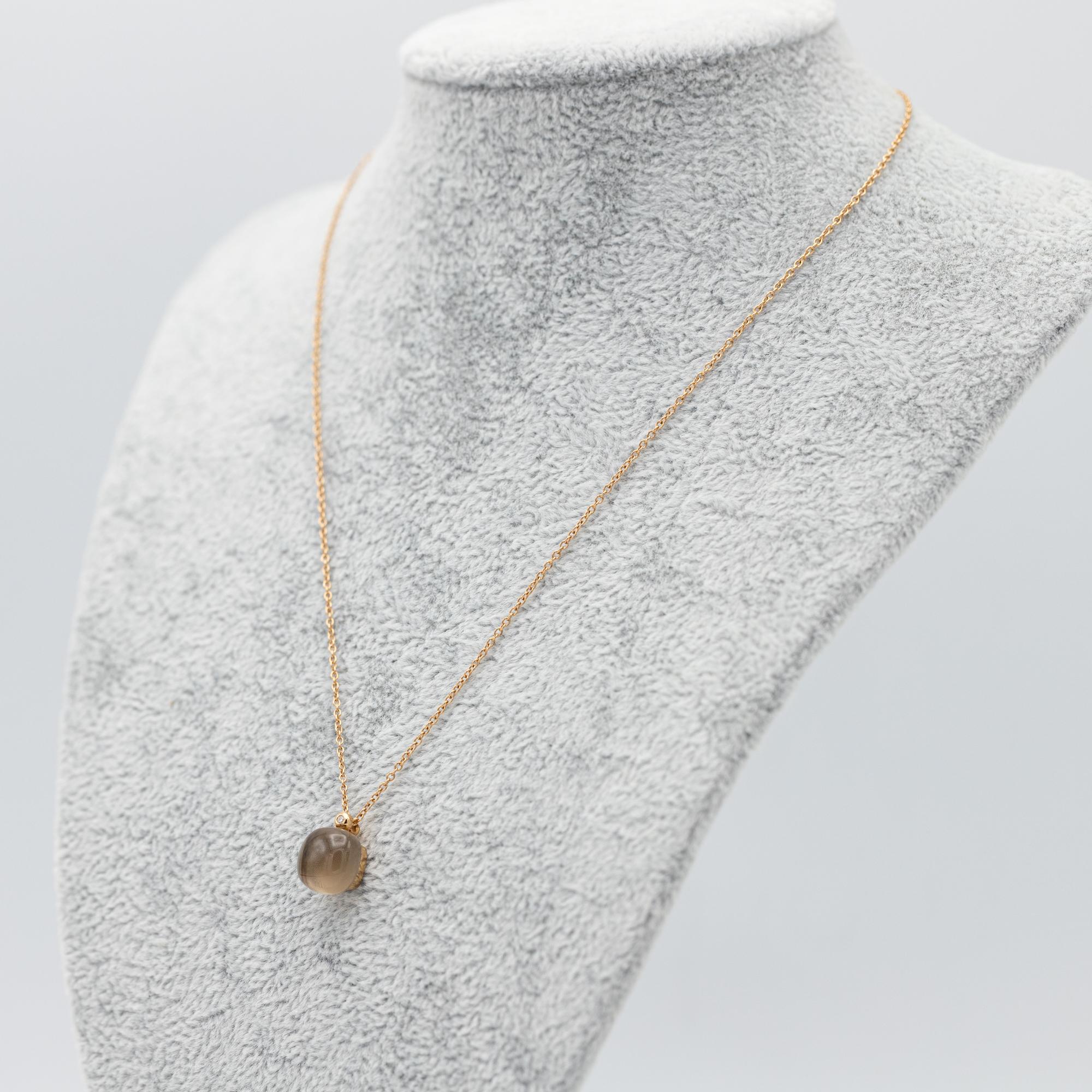 18K rose gold Bigli necklace - Belgian designer - Mini Sweety Pendant Original 2