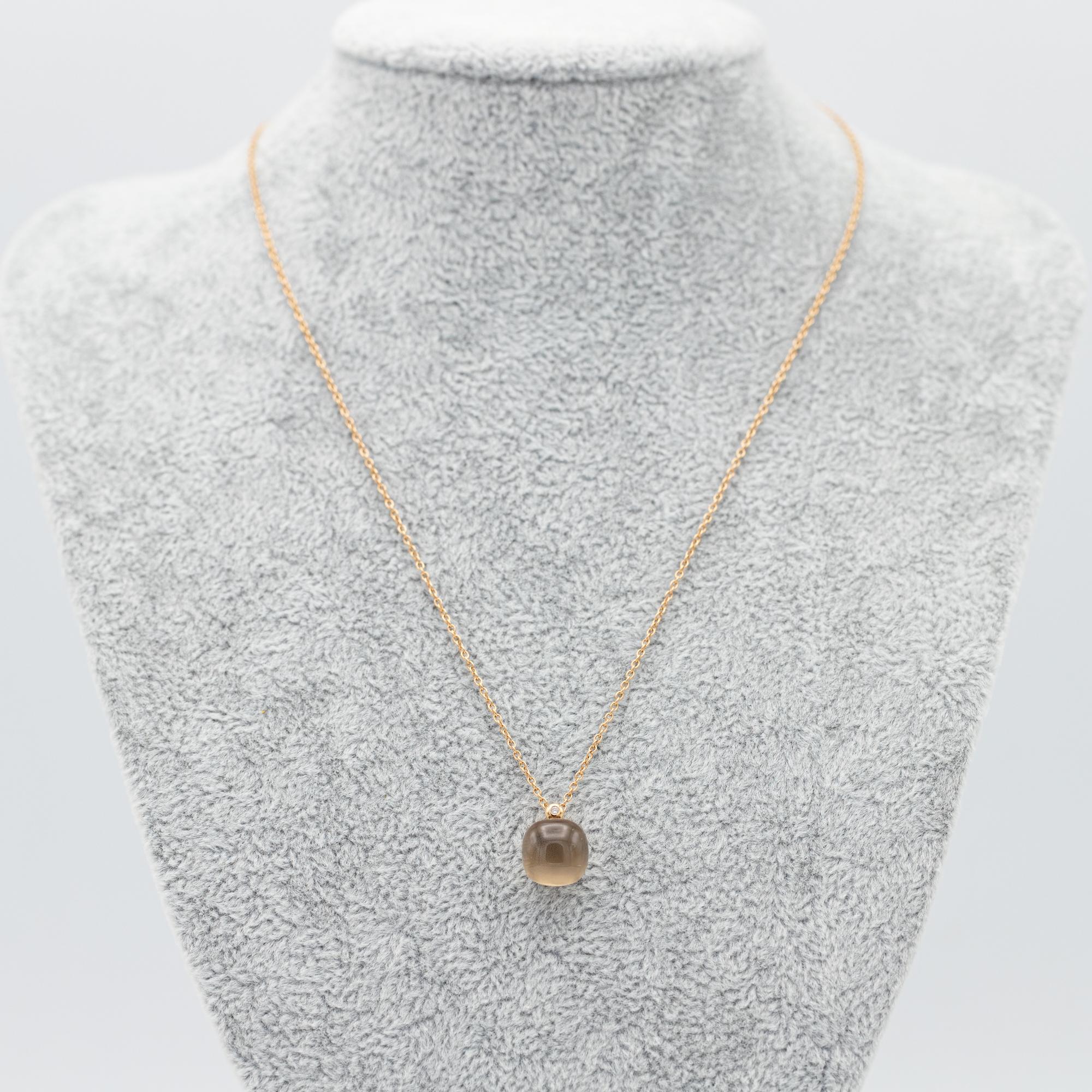 18K rose gold Bigli necklace - Belgian designer - Mini Sweety Pendant Original 3