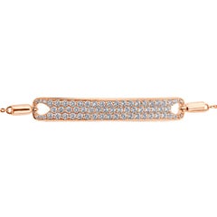 18 Karat Roségold Armband mit Diamanten '1 1/4 Karat „Cow's