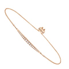 18 Karat Roségold Diamant-Armband '1/2 Karat „Cow's