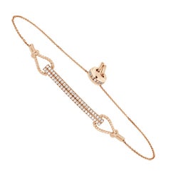 Bracelet Bolo en or rose 18 carats avec diamants (1,1/2 ct. tw)