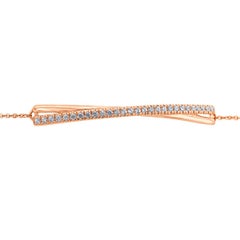 18k Rose Gold Bolo Diamond Bracelet '2/5 Ct. Tw'