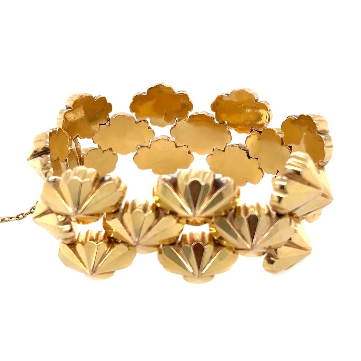Bracelet en or rose 18 carats Excellent état - En vente à New York, NY