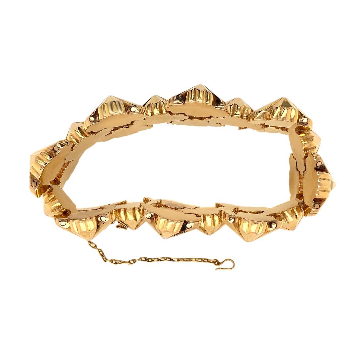 18 Karat Rose Gold Bracelet In Excellent Condition For Sale In New York, NY