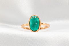 18k Rose Gold Cabochon-Cut Tourmaline Ring