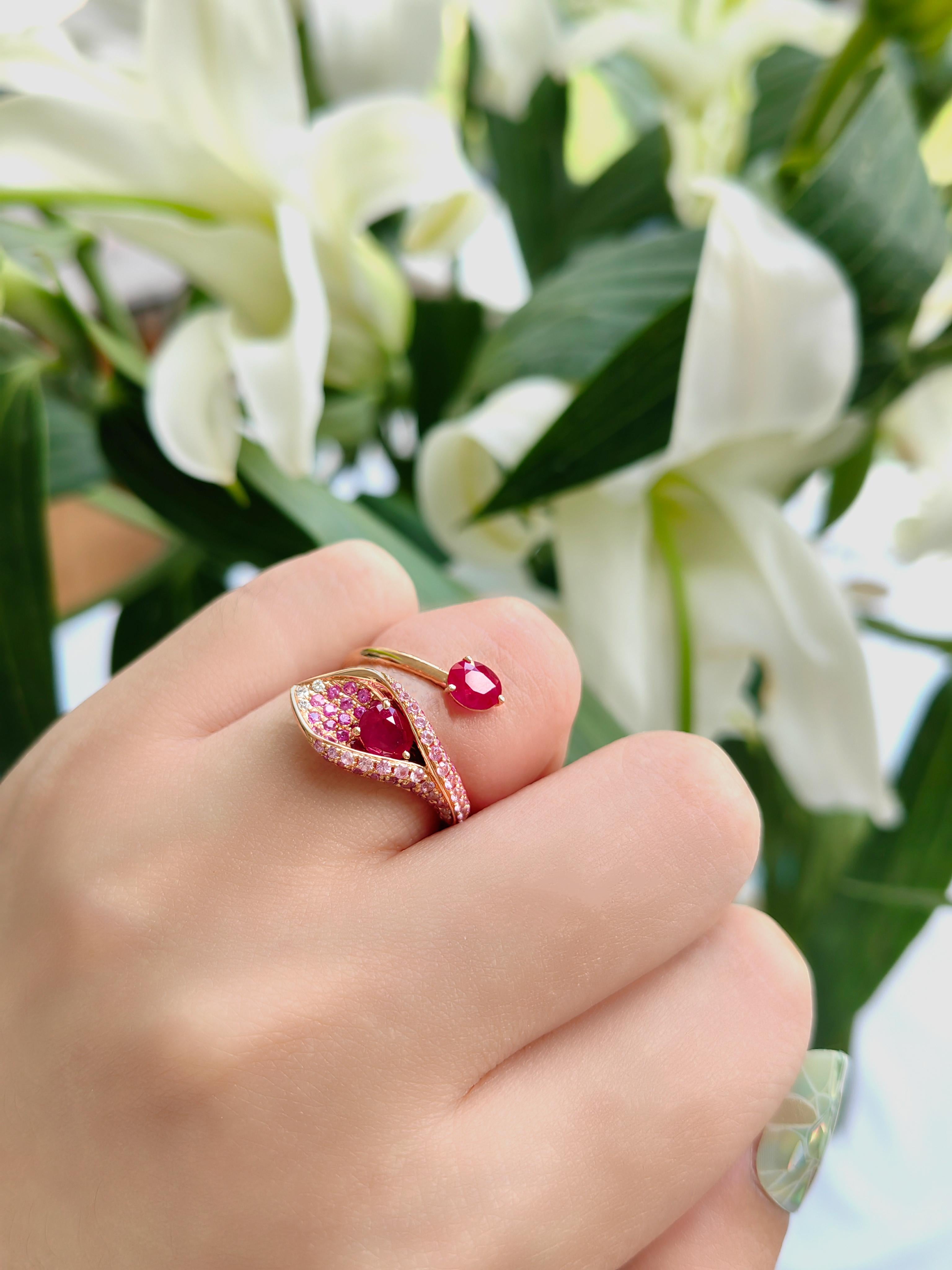 calla lily butterfly engagement ring