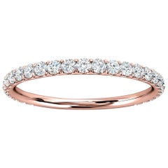 18k Rose Gold Carole Micro-Prong Diamond Ring '1/3 Ct. Tw'