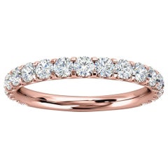 18K Rose Gold Carole Micro-Prong Diamond Ring '3/4 Ct. Tw'