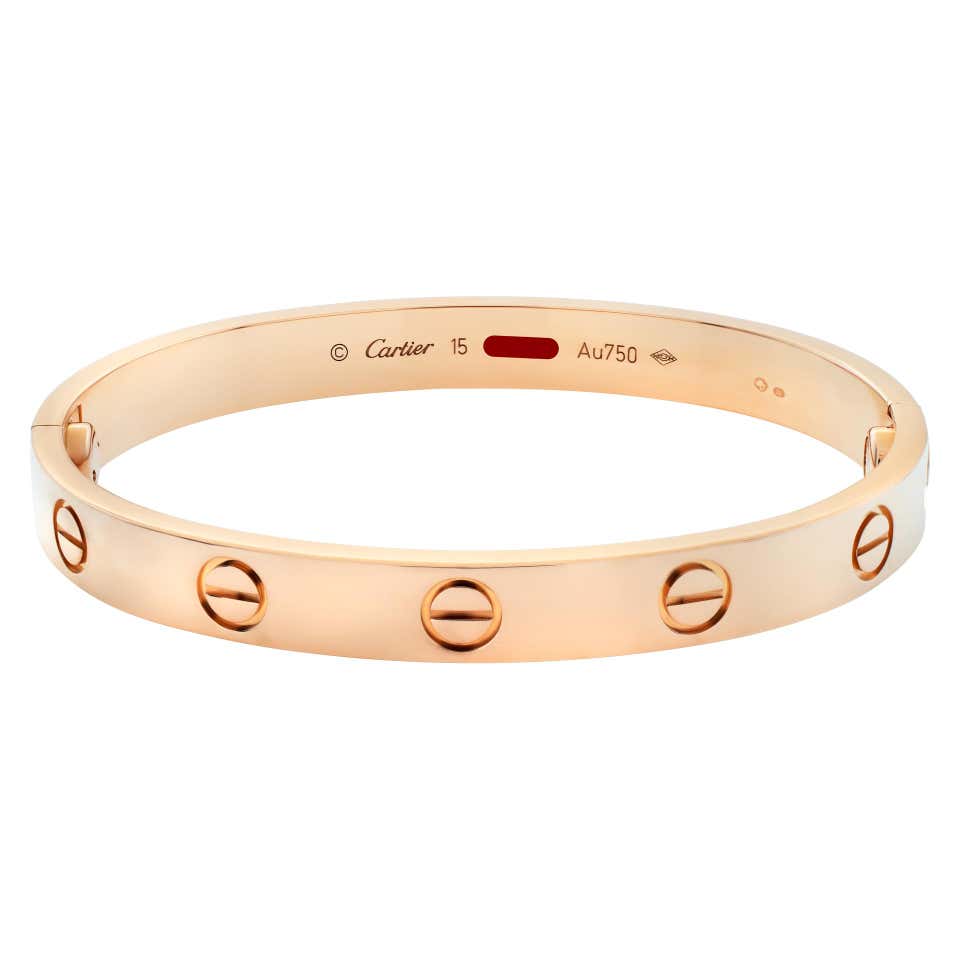 How Many Carats Is Cartier Love Bracelet Cartier Love Bracelet at 1stDibs | love bracelet small model 6 diamonds