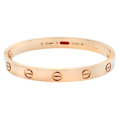 18Karat Rose Gold Cartier Love Bracelet