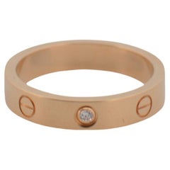 18K Rose gold Cartier Love ring with diamond full set