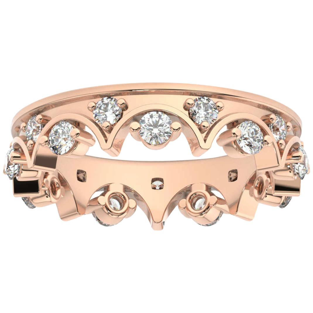 18K Rose Gold Caterina Eternity Diamond Ring '4/5 Ct. tw' For Sale