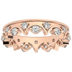 Anillo de diamantes de oro rosa de 18 quilates Caterina Eternity '4/5 ct. tw'