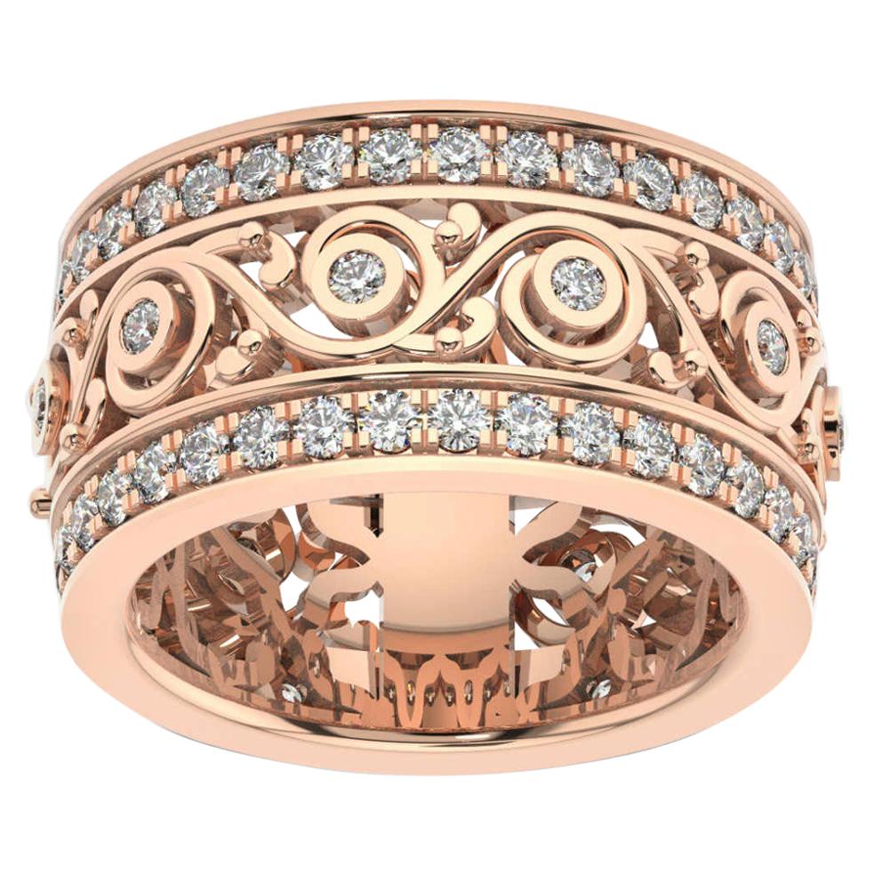 18k Rose Gold Charlotte Royal Diamond Ring '1 1/2 Ct. tw' For Sale
