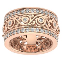 Bague Charlotte Royal en or rose 18 carats avec diamants (1 1/2 Ct. tw)