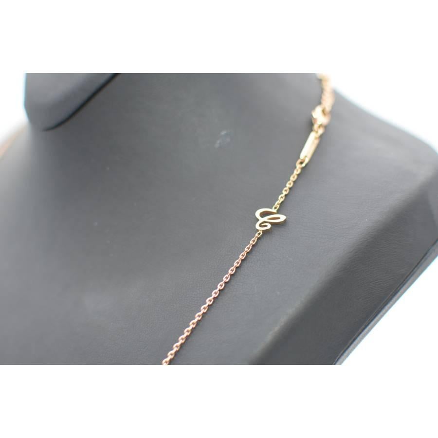 Women's or Men's 18K Rose gold Chopard chain