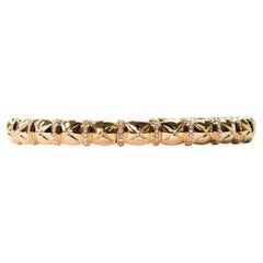 Bracelet classique en or rose 18 carats avec diamants naturels  IdunnCollections