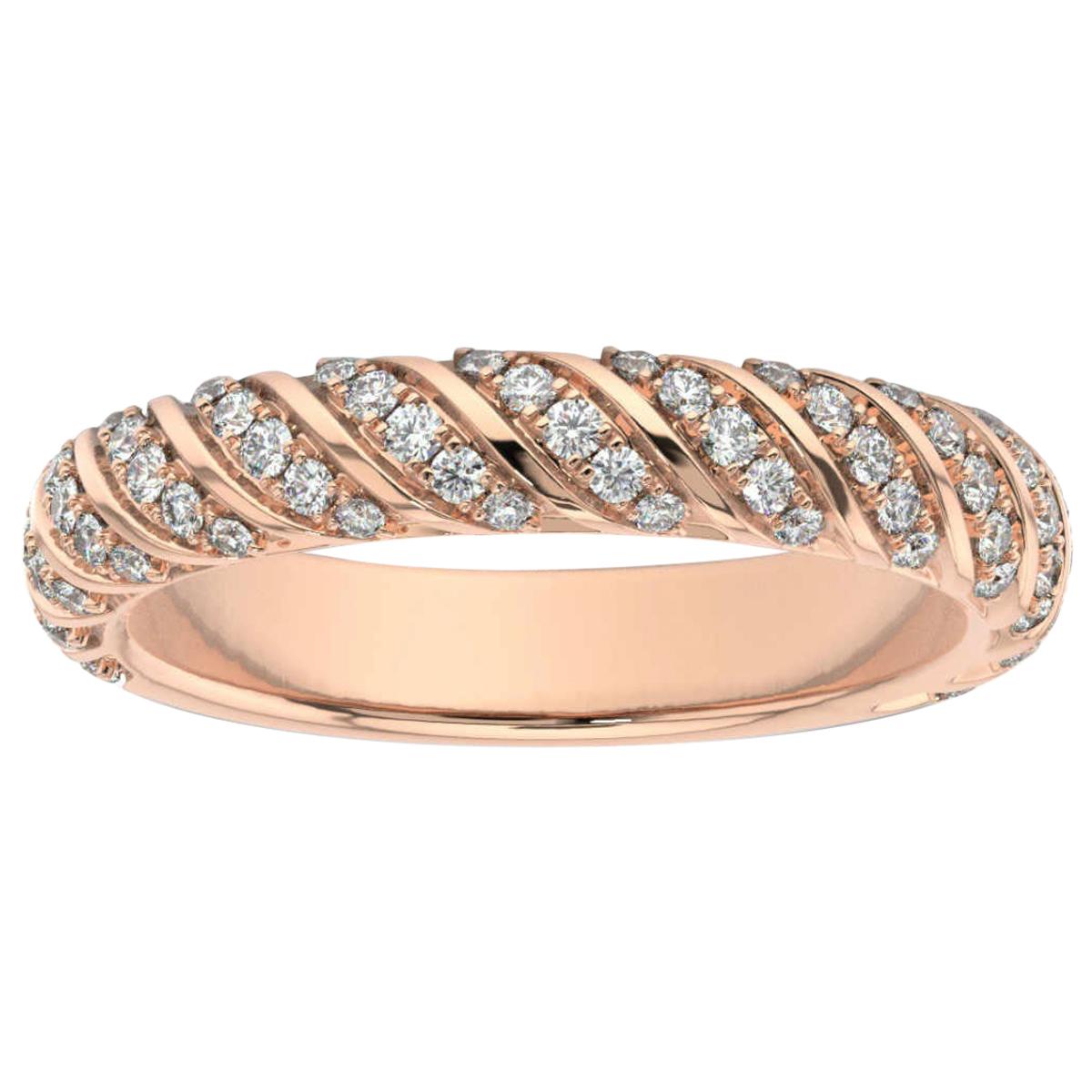 18K Rose Gold Constance Diamond Ring '2/5 Ct. tw' For Sale