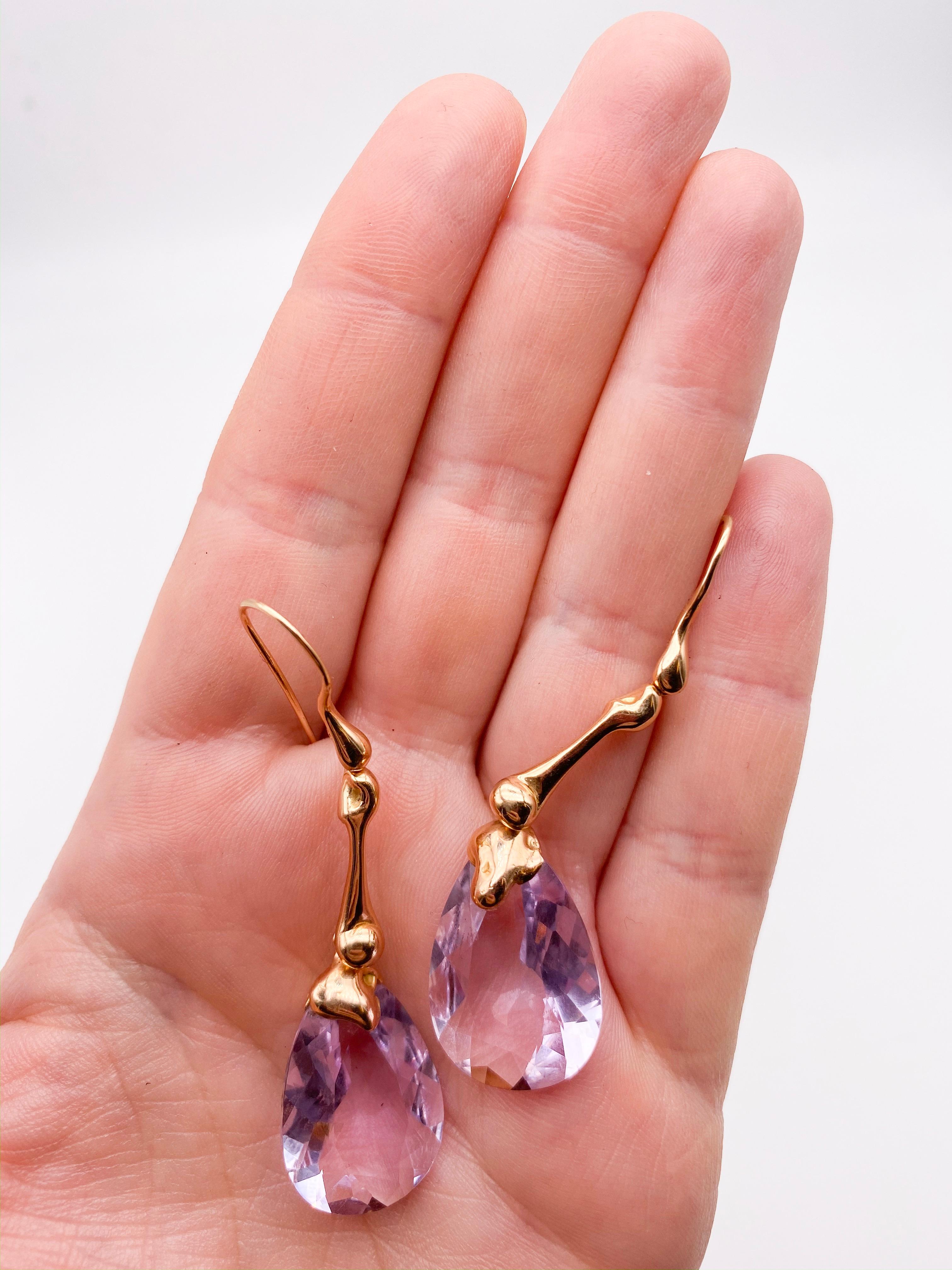 light amethyst earrings