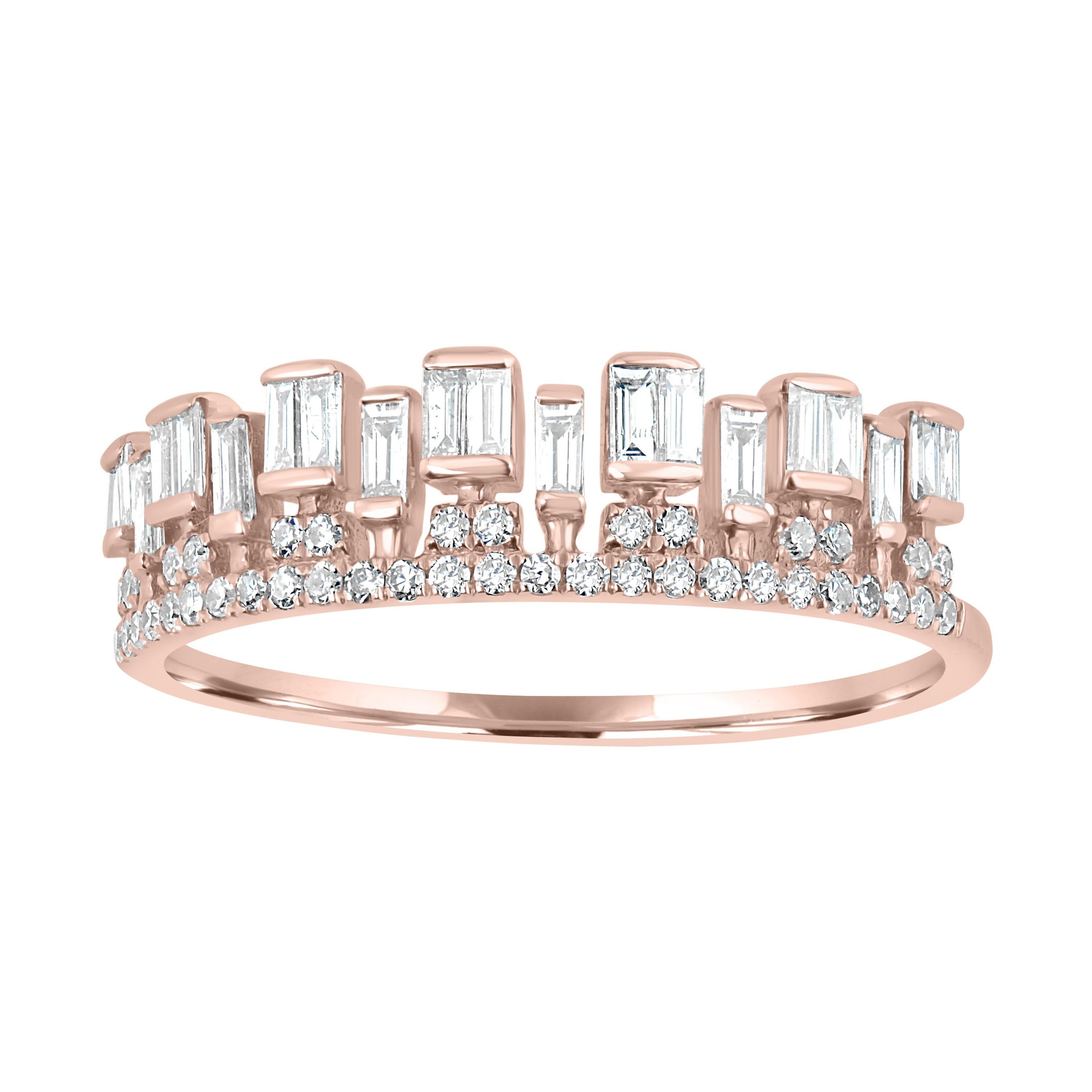 Five Diamond Crown Eternity Ring For Sale at 1stDibs