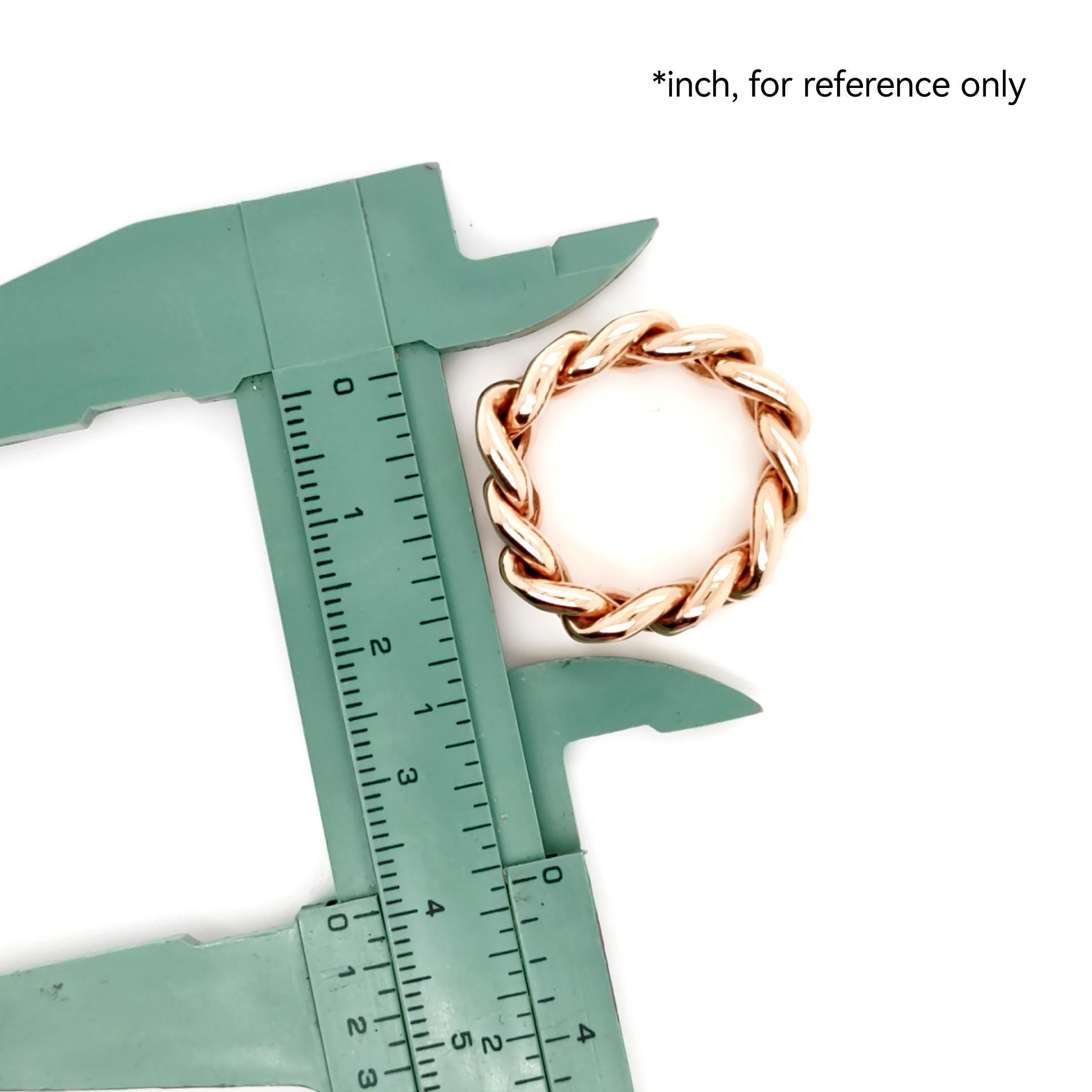 rose gold cuban ring