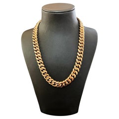 18k Rose Gold Cuban Link Necklace