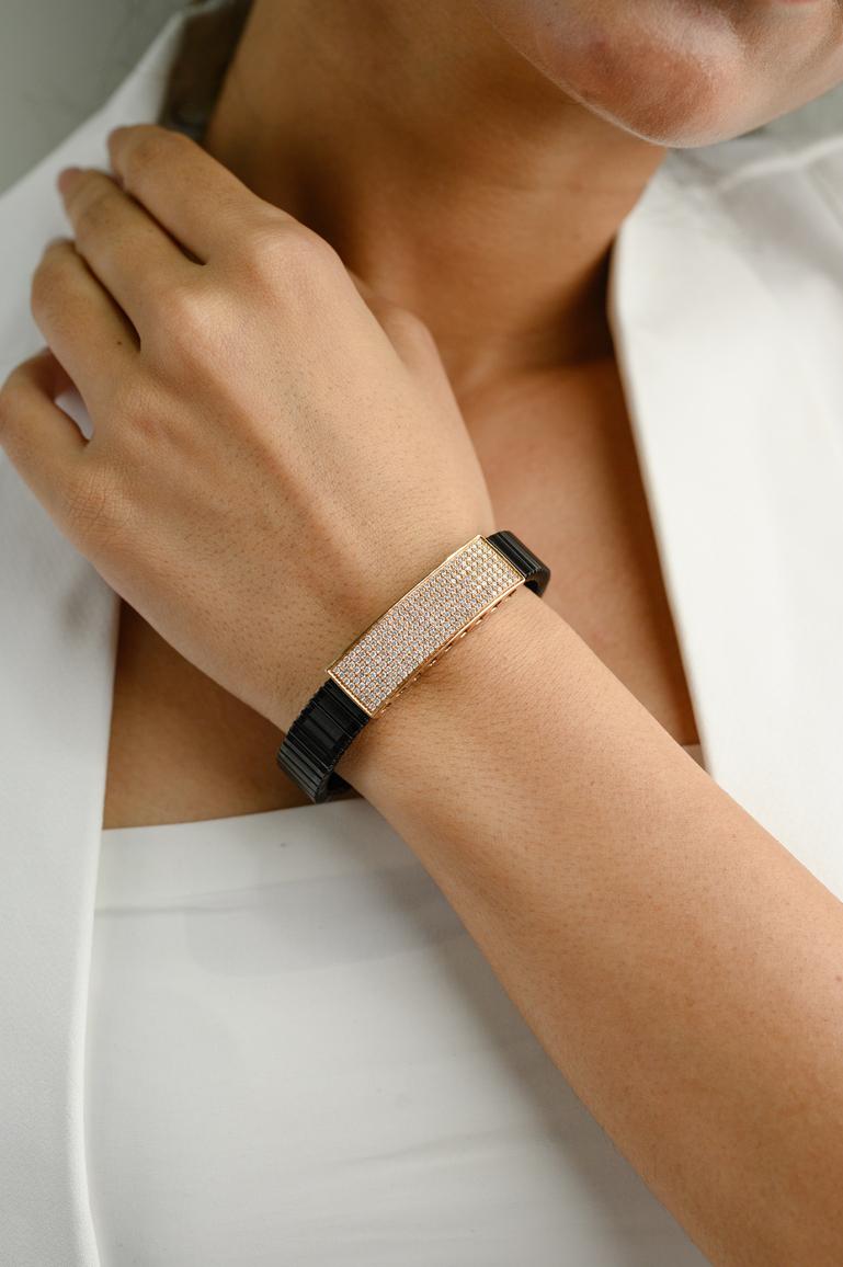 18k rose gold men's bracelet